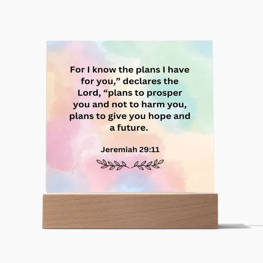 Acrylic Plaque\_Jeremiah 29:11