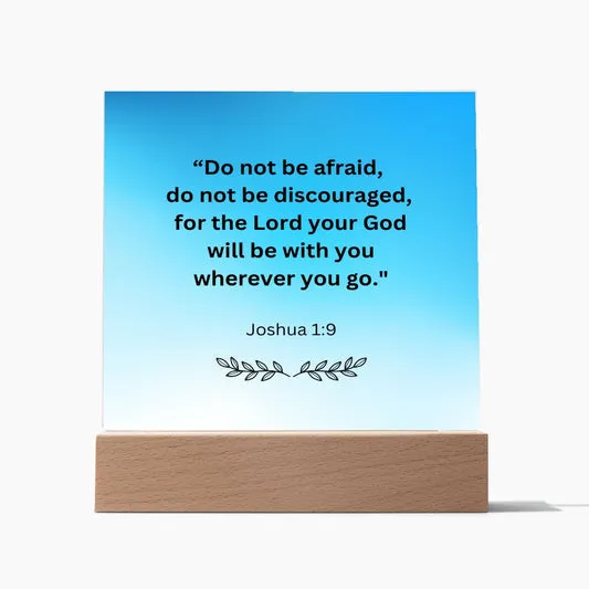 Acrylic Plaque\_Joshua 1:9