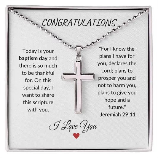 Baptism | Stainless Steel Cross Necklace | From Inidiv.