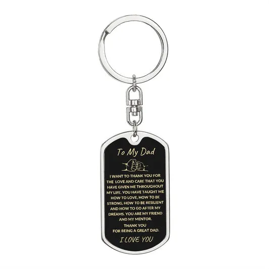Father's Day | Key Chain | To Dad from Son