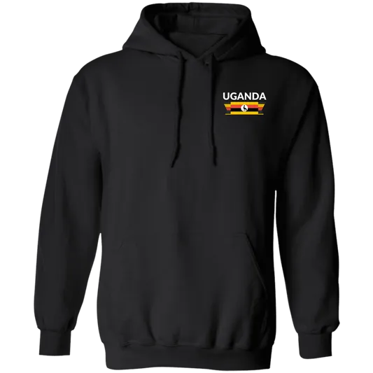 Hoodie | Unisex | Uganda Flag | Black, Navy