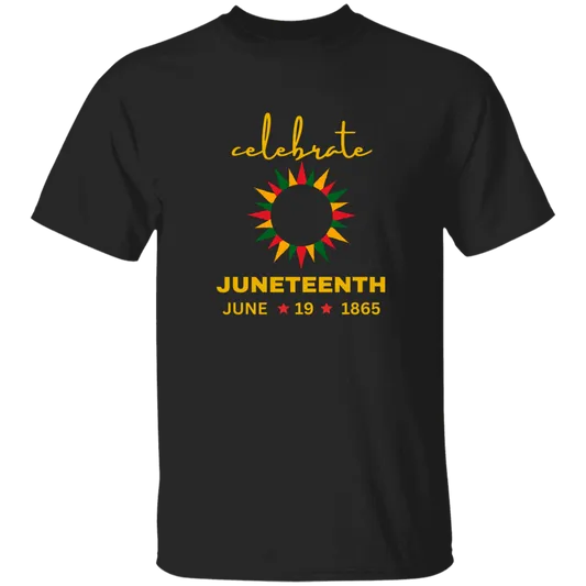 Juneteenth | T-Shirt | Round Frame | Black Tee
