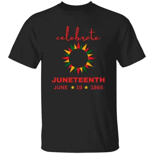 Juneteenth | Youth Tee in Blk | Round Frame