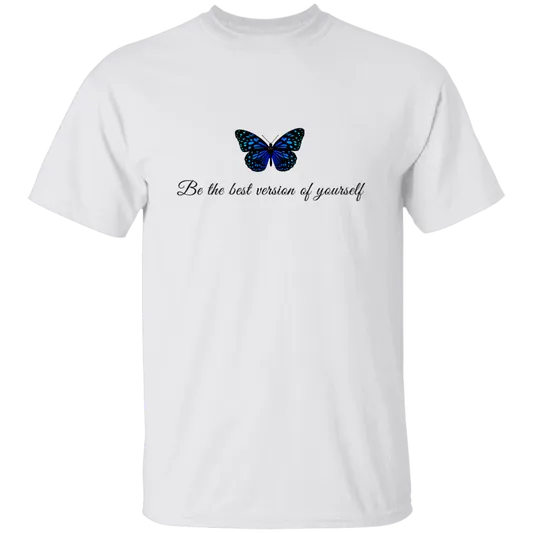 Motivational T-Shirt | Best Version of Self | White, Green