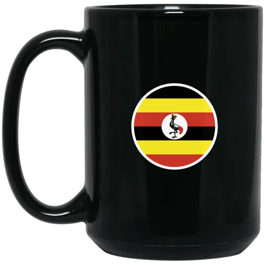 Mug | Uganda Flag | Black Mug