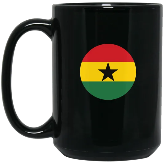 Mugs | Ghana Flag | Black Mug