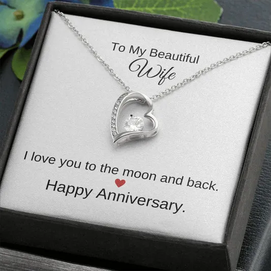To Wife: Anniversary Gift\_Forever Love Necklace