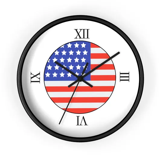Wall Clock | USA | White Background